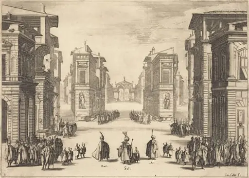 Il Solimano, Act I, by Jacques Callot