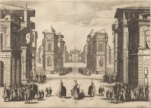 Il Solimano, Act I, by Jacques Callot