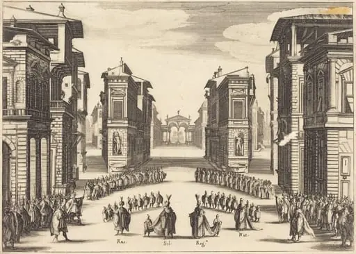 Il Solimano, Act II, by Jacques Callot