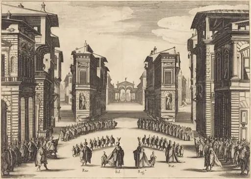 Il Solimano, Act II, by Jacques Callot