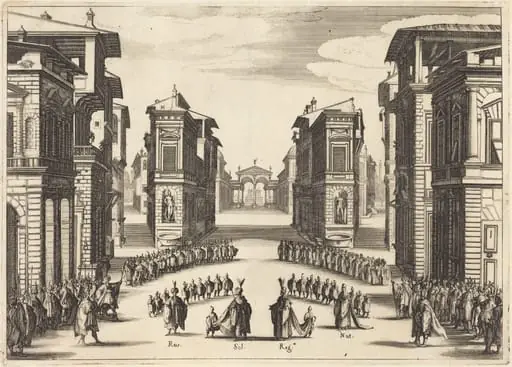 Il Solimano, Act II, by Jacques Callot