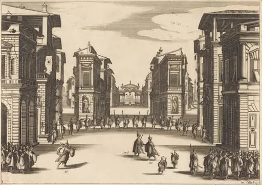 Il Solimano, Act III, by Jacques Callot