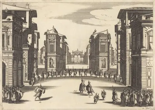 Il Solimano, Act III, by Jacques Callot