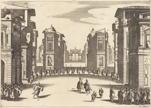 Il Solimano, Act III, by Jacques Callot