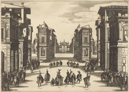 Il Solimano, Act IV, by Jacques Callot