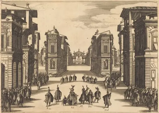 Il Solimano, Act IV, by Jacques Callot