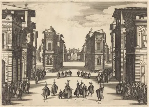 Il Solimano, Act IV, by Jacques Callot