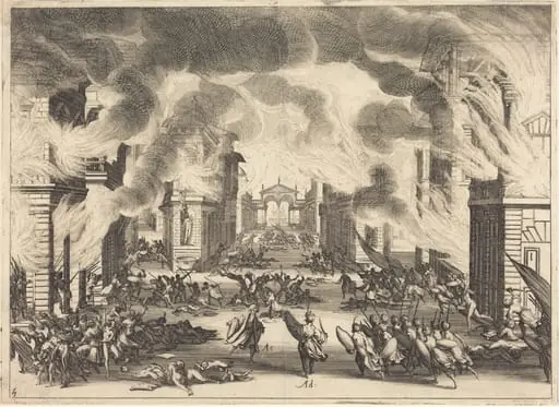 Il Solimano, Act V, by Jacques Callot