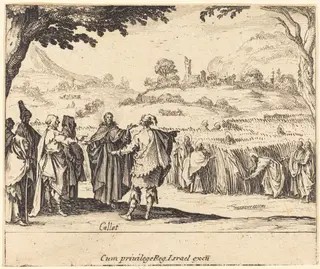 Jesus with the Pharisees, by Jacques Callot