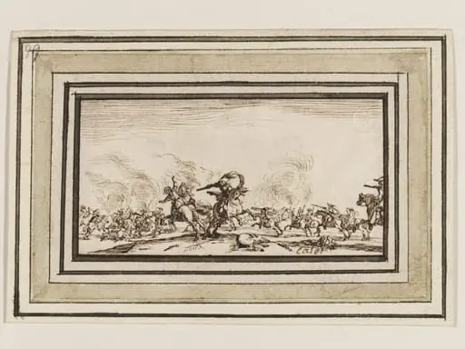 Le Combat au Pistolet, by Jacques Callot