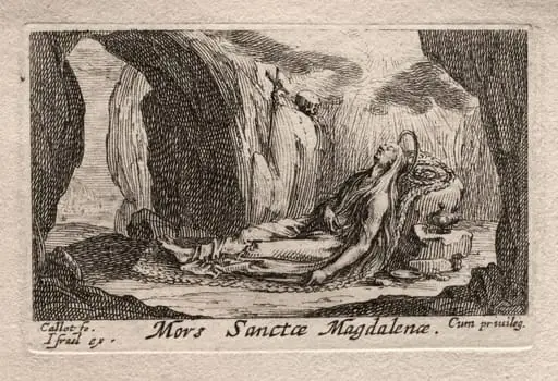 Les Penitents: Mort de Ste. Madeleine, by Jacques Callot