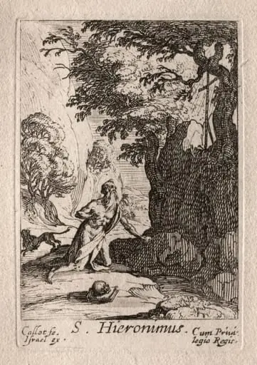 Les Penitents: St. Jérome, by Jacques Callot