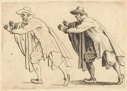 Man Moving Abruptly, by Jacques Callot