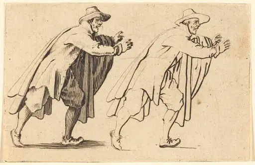 Man Moving Abruptly, by Jacques Callot