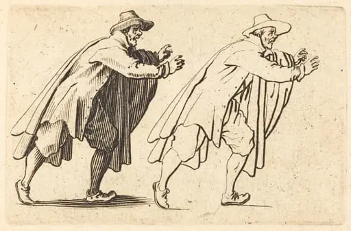 Man Moving Abruptly, by Jacques Callot