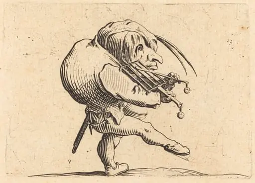 Man Scraping a Grill, by Jacques Callot