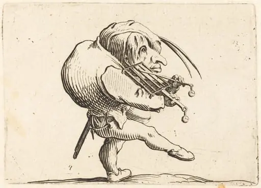 Man Scraping a Grill, by Jacques Callot