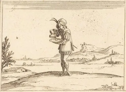 Man Washing a Pearl, by Jacques Callot