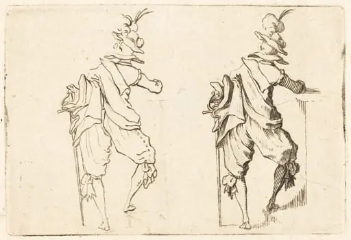 Man with Sword, by Jacques Callot