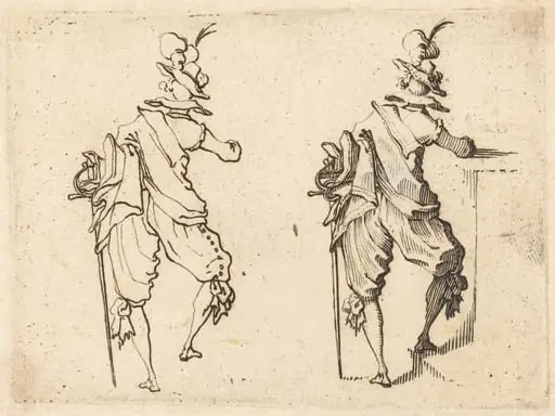 Man with Sword, by Jacques Callot