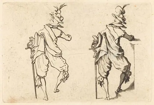 Man with Sword, by Jacques Callot