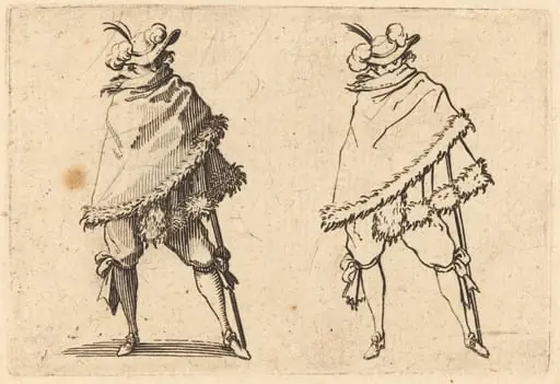 Man Wrapped in His Mantle, by Jacques Callot