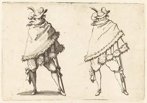 Man Wrapped in His Mantle, by Jacques Callot
