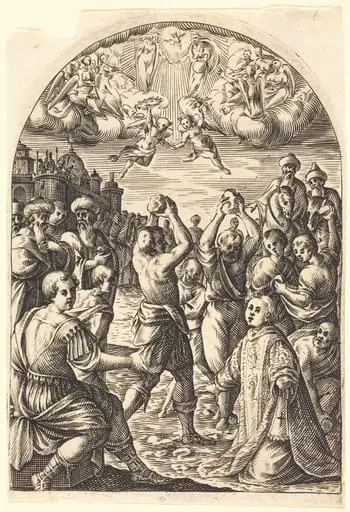 Martyrdom of Saint Stephen, by Jacques Callot