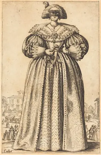 Masked Noble Woman, by Jacques Callot