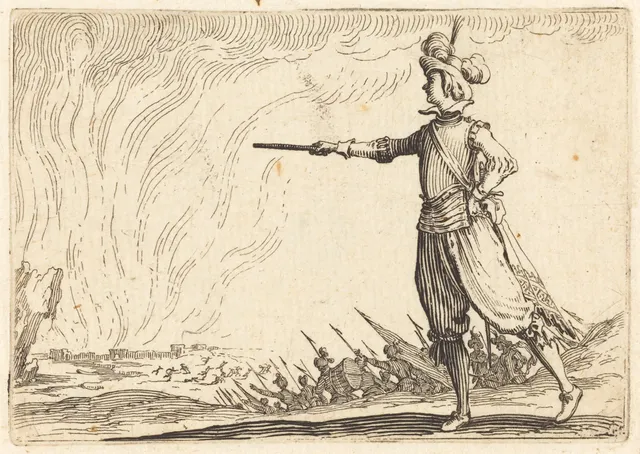 Military Commander on Foot — Jacques Callot