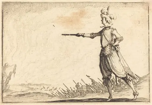 Military Commander on Foot, by Jacques Callot