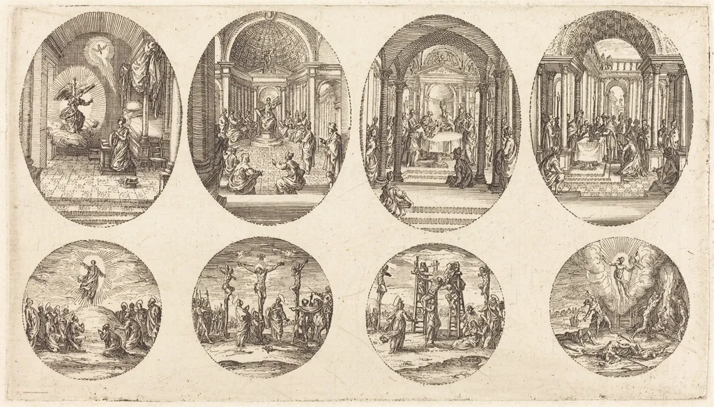 Mysteries of the Passion, by Jacques Callot, ink, 1631