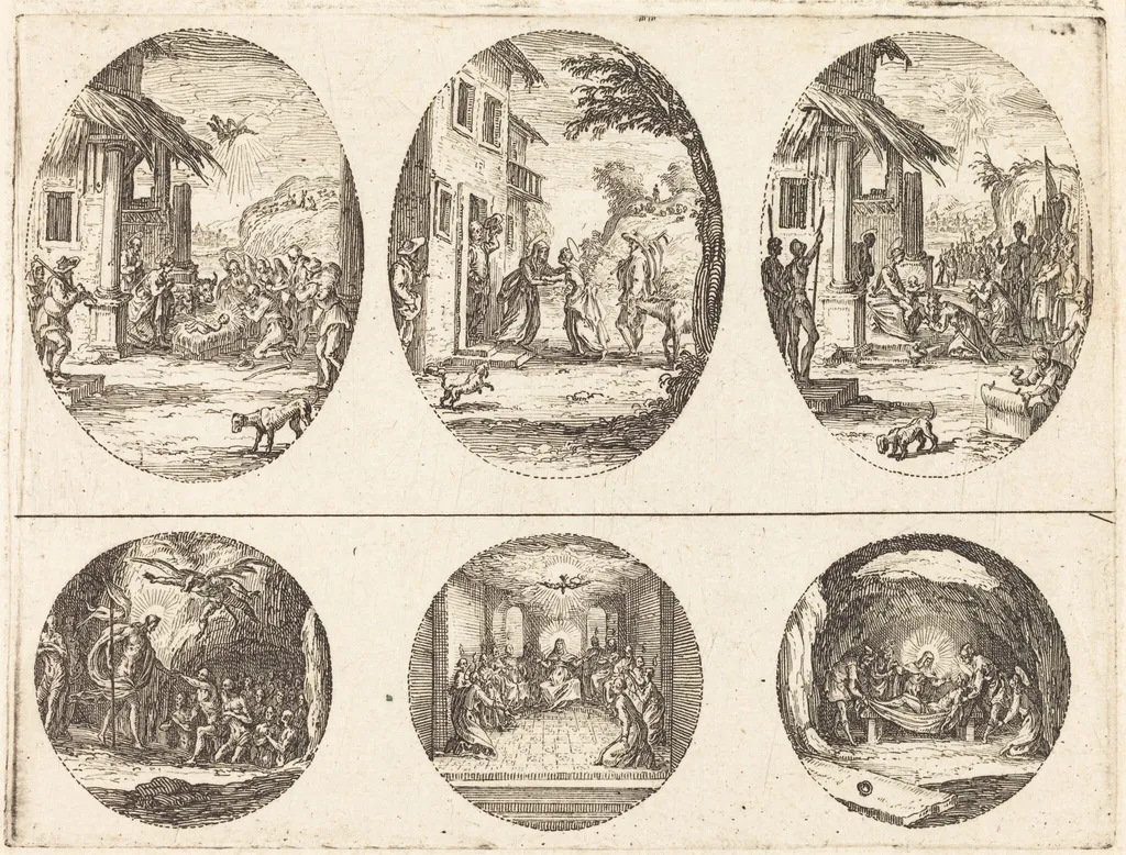 Mysteries of the Passion, by Jacques Callot, ink, 1631