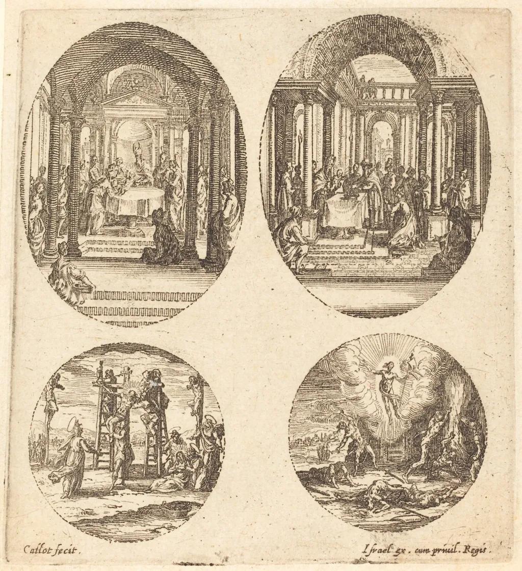 Mysteries of the Passion, by Jacques Callot, ink, 1631