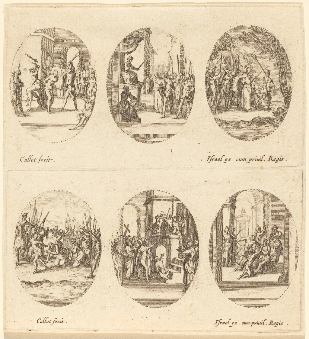 Mysteries of the Passion, by Jacques Callot, ink, 1631