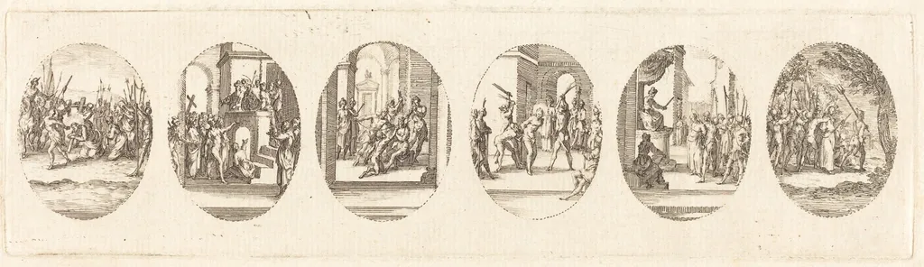 Mysteries of the Passion, by Jacques Callot, ink, 1631