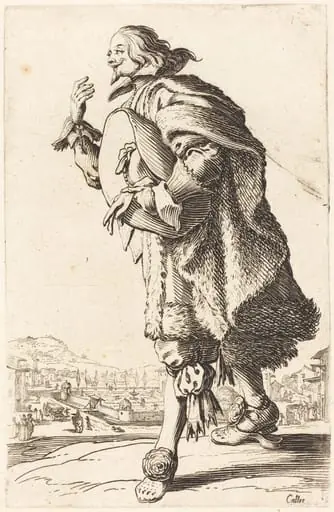 Noble Man with Felt Hat, Bowing, by Jacques Callot
