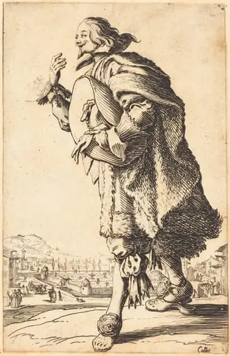 Noble Man with Felt Hat, Bowing, by Jacques Callot
