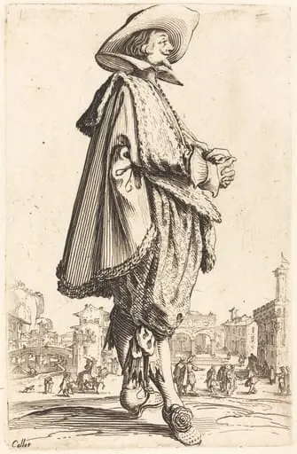 Noble Man with Folded Hands, by Jacques Callot