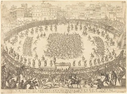 One of the Infantry Combats, by Jacques Callot