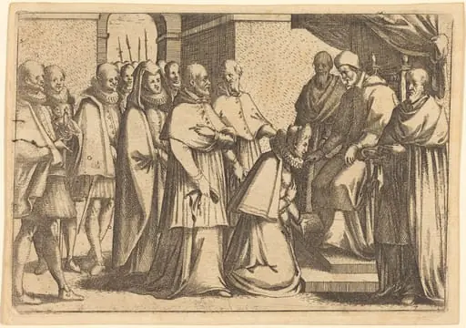 Papal Audience, by Jacques Callot