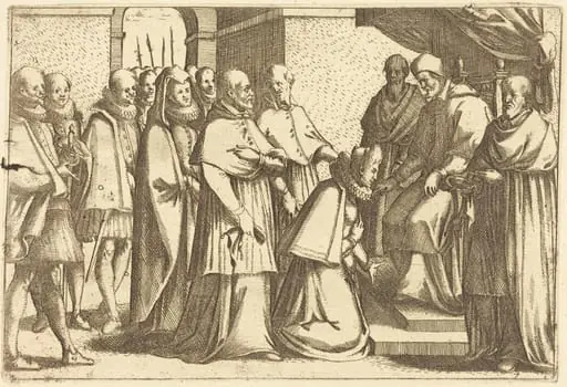 Papal Audience, by Jacques Callot