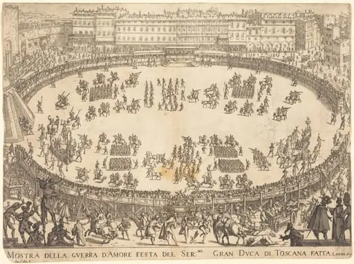 Parade in the Amphitheater, by Jacques Callot
