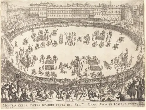Parade in the Amphitheater, by Jacques Callot