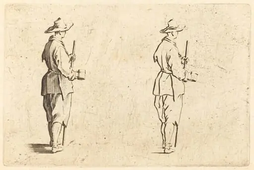 Peasant with a Cup, by Jacques Callot