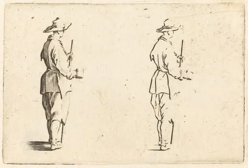 Peasant with a Cup, by Jacques Callot