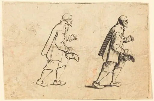 Peasant with Hat in Hand, by Jacques Callot