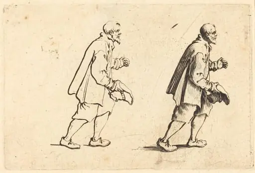 Peasant with Hat in Hand, by Jacques Callot