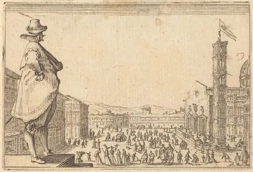 Piazza del Duomo, Florence, by Jacques Callot