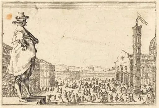 Piazza del Duomo, Florence, by Jacques Callot
